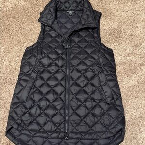Athleta Black Quilted Vest